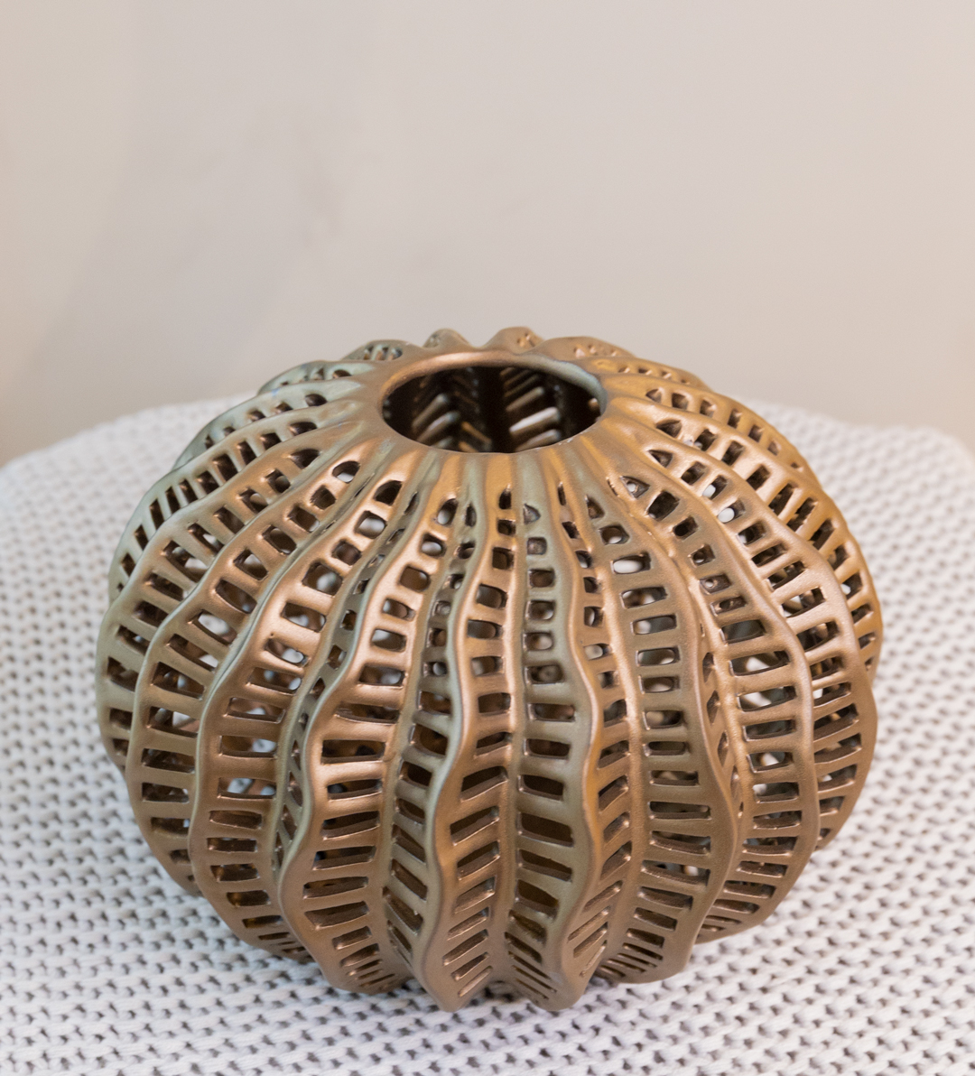 Brown Hollow Vase