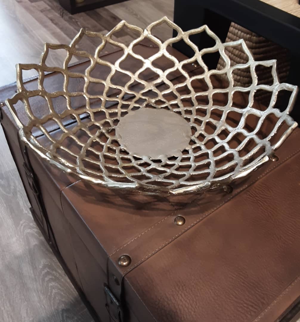 Midi gold fruit basket