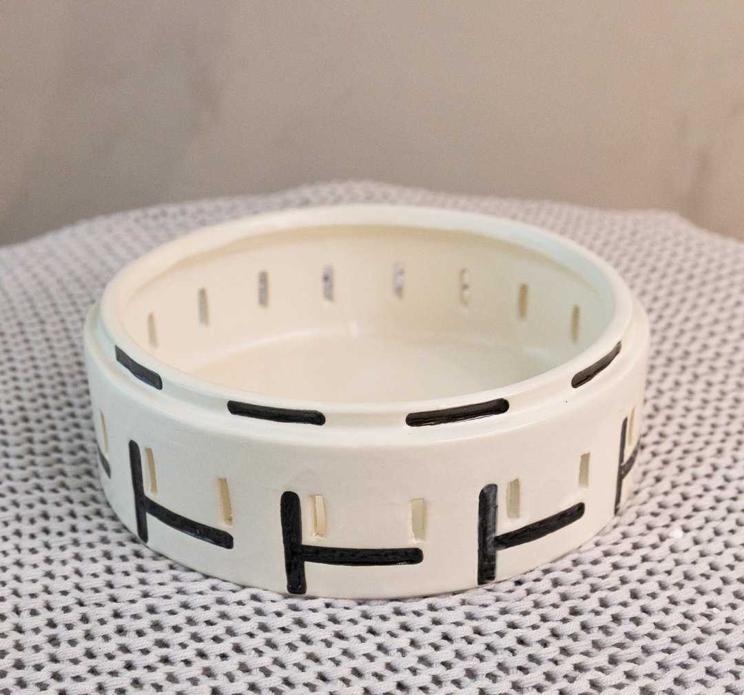 Black And White Decorative Jar