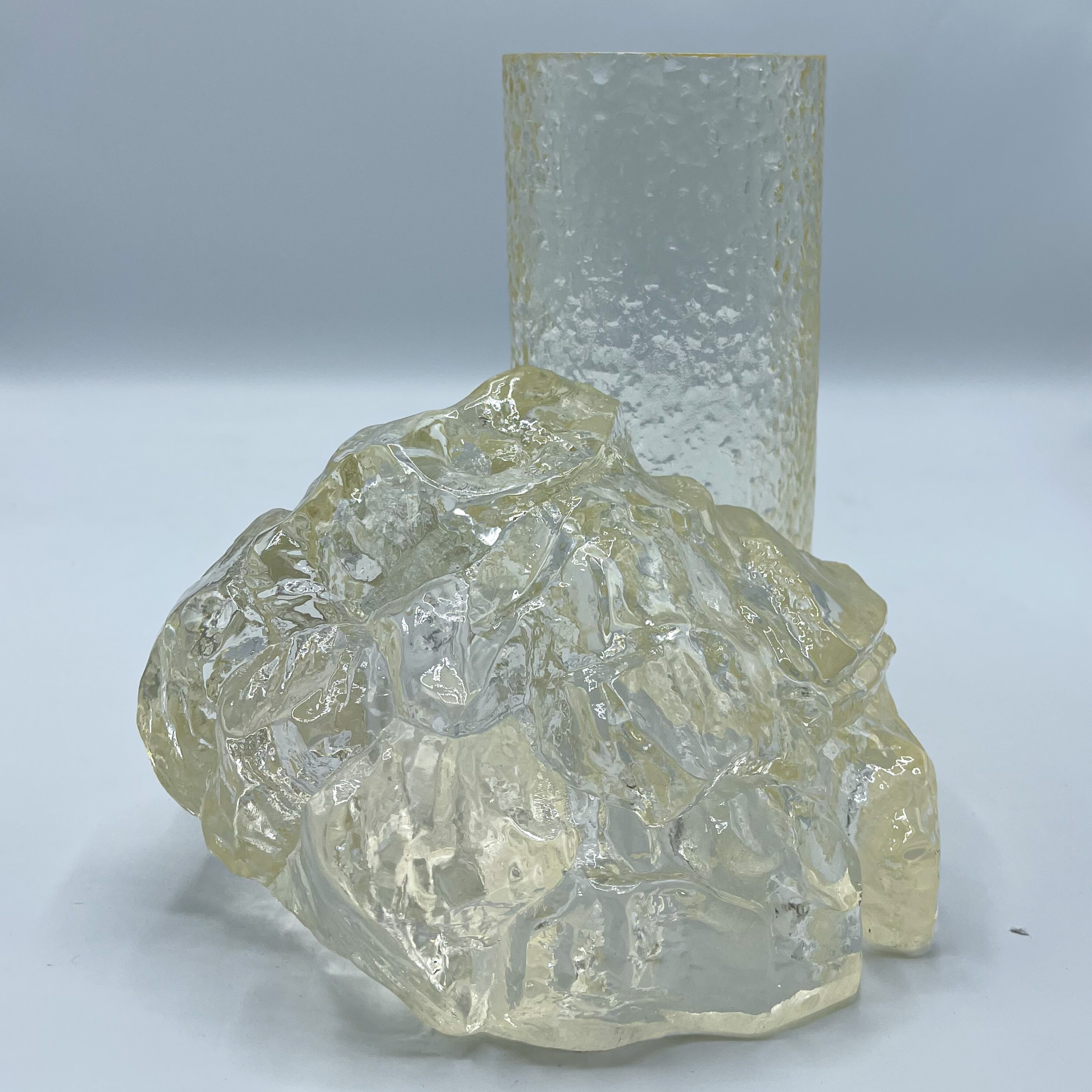 Transparent Ice cube vase